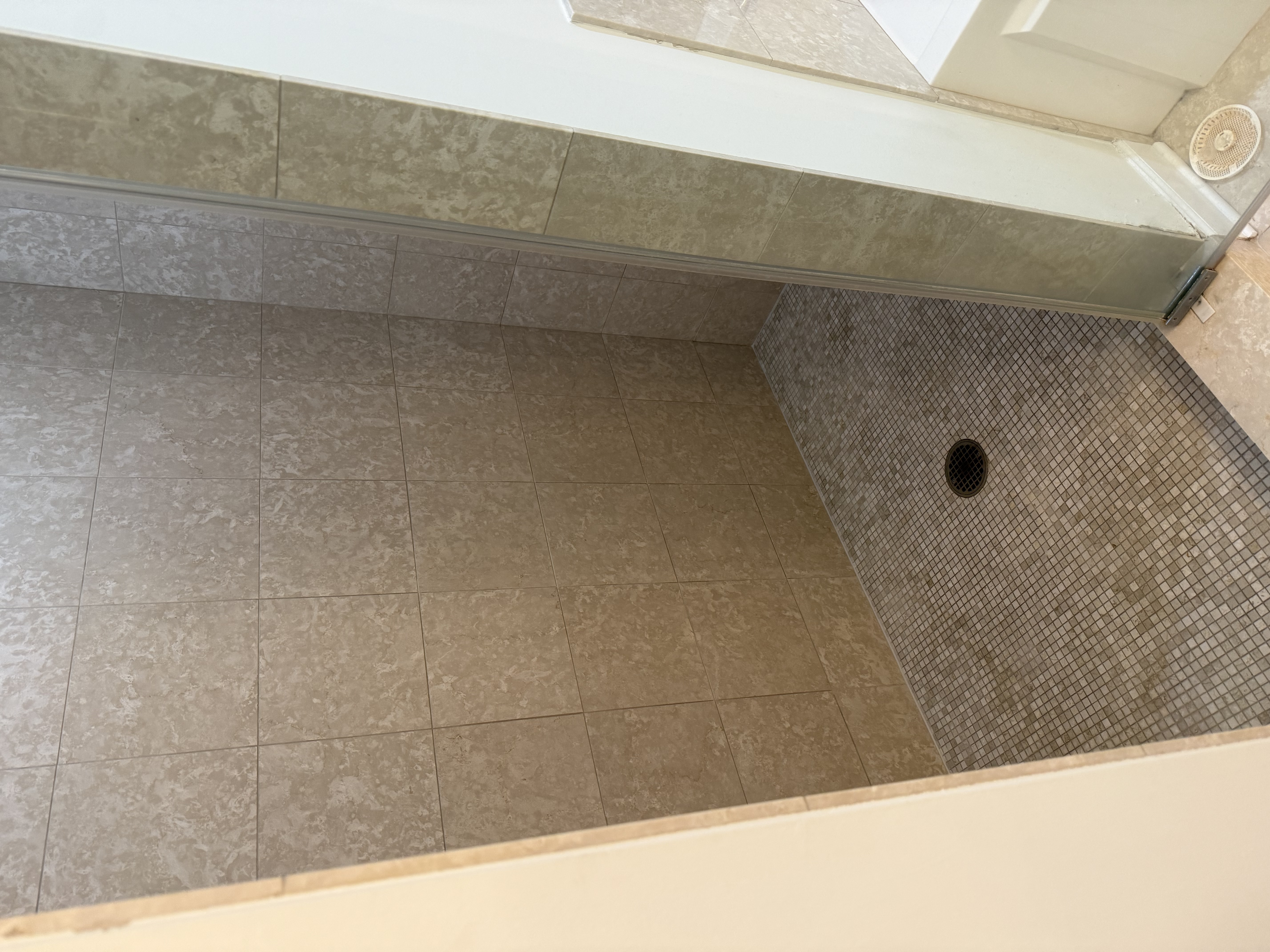 Marble Vanity Restoration & Shower Threshold Rebuild