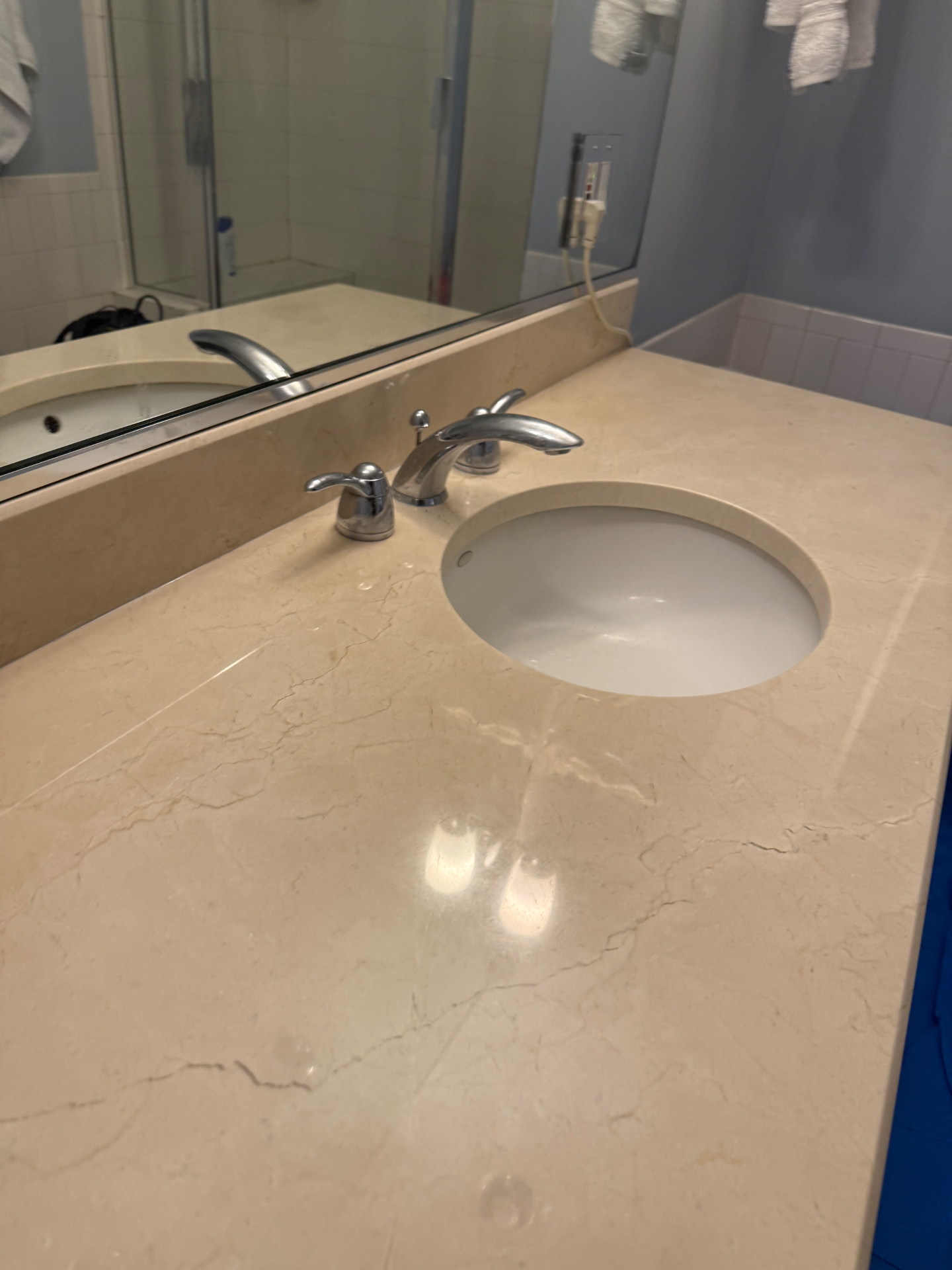 Lake Forest Crema Marfil Vanity Refinishing