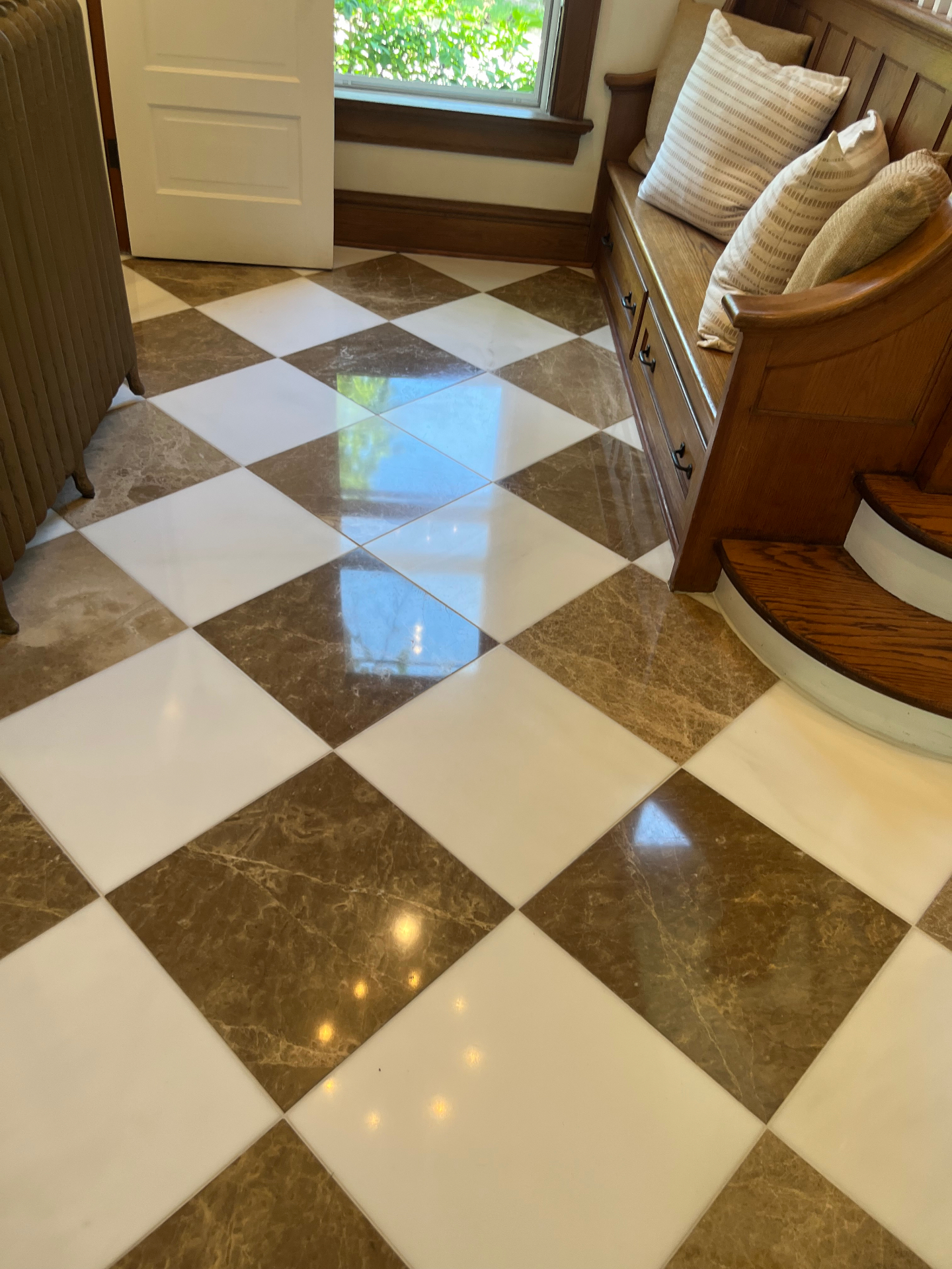 Checkerboard Marble Floor Revival