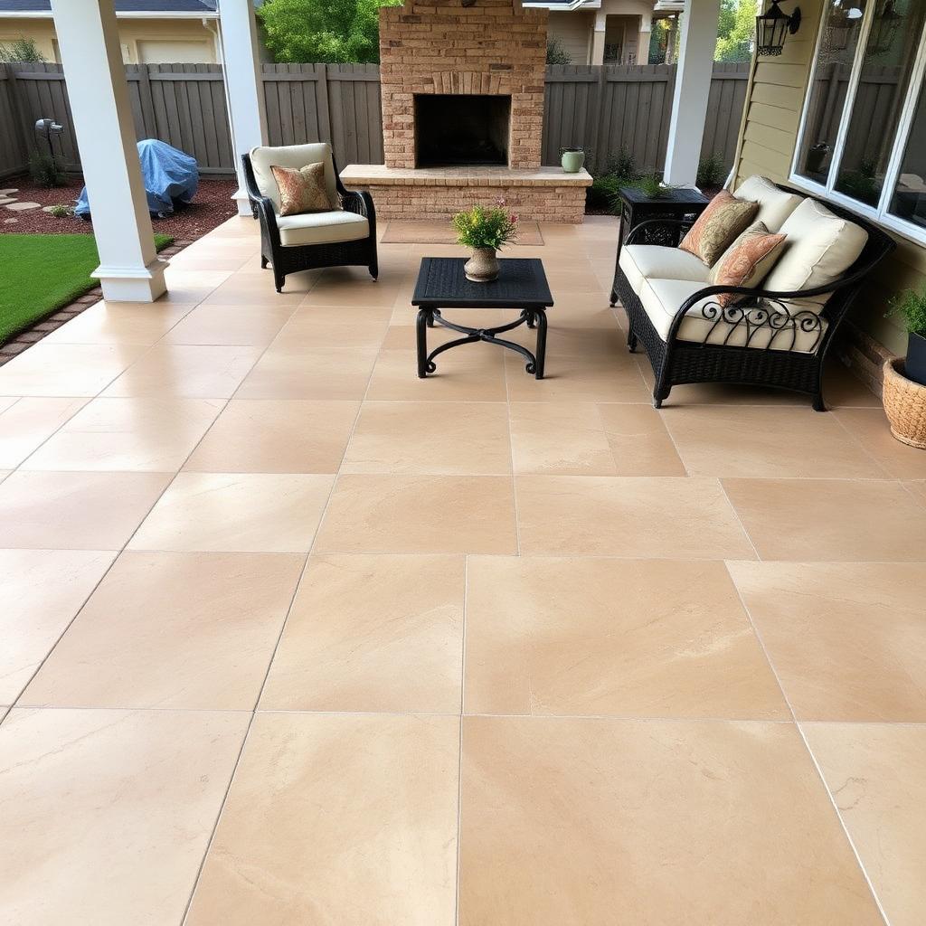 Naperville Travertine Patio Floor Honing