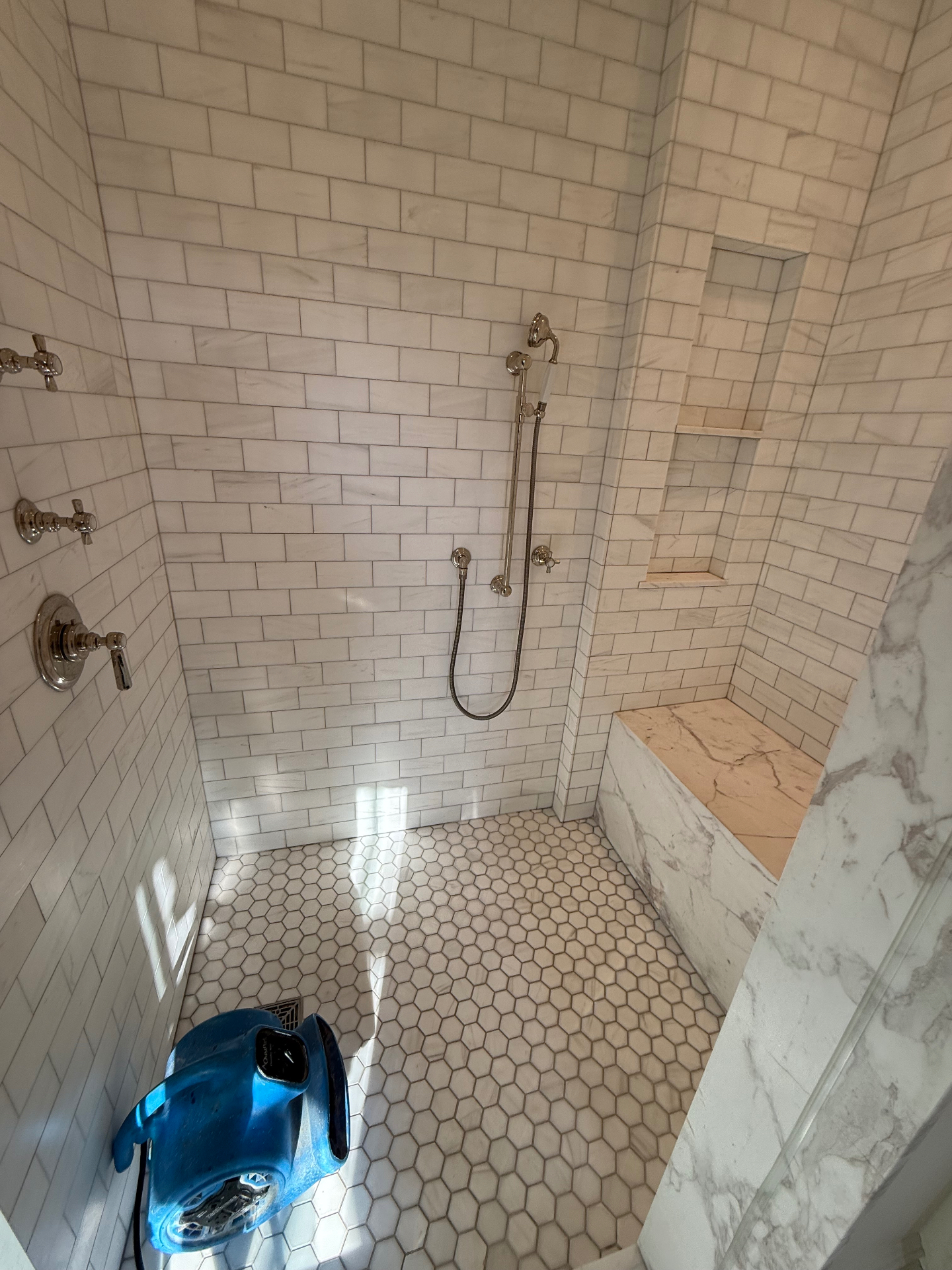 Winnetka Marble Shower Grout Cleaning & Sealing